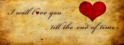 Love Till The End Facebook Covers
